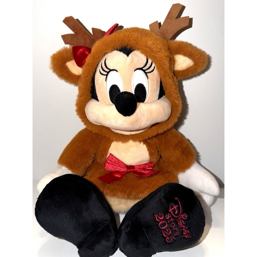 Disney 2025 Christmas Minnie‎ Mouse Reindeer 15 Inch Plush Holiday - Picture 3 of 12
